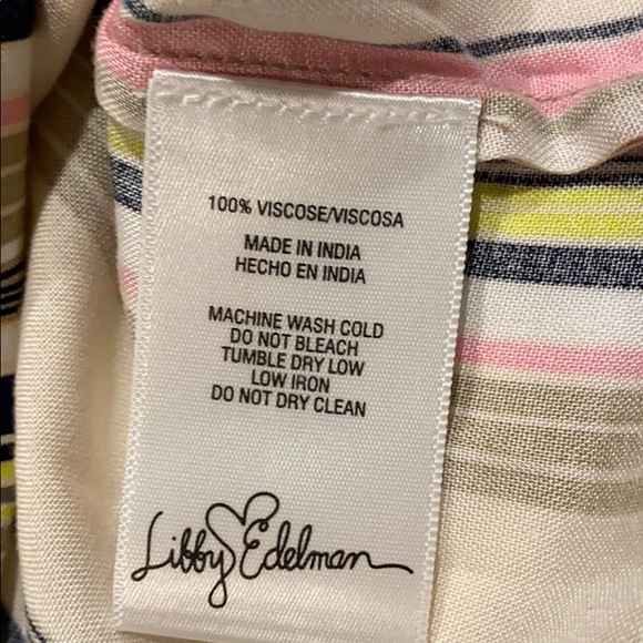 Libby Edelman XS Striped Tank Top Pullover New - Picture 6 of 12